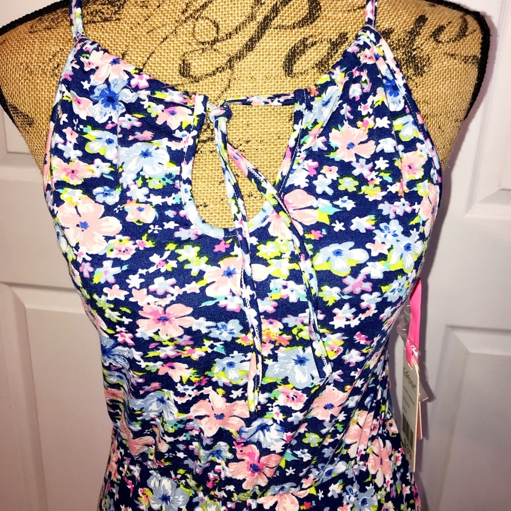 Maxi Halter Dress Spring Sz M floral